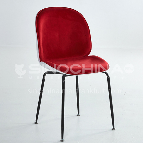 HS-847C Nordic simple one-piece molded PP injection plastic dining chair, a variety of colors and materials